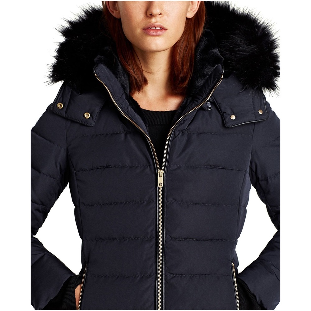 Zara Fur Hood Puffer Jacket